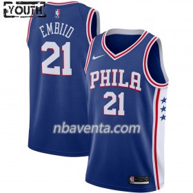 Camiseta Niños Philadelphia 76ers Joel Embiid 21 2019-20 Nike Icon Edition Swingman